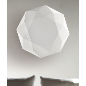 Morosini Diamond PP80 Lampada Parete/Soffitto Tessuto Bianco