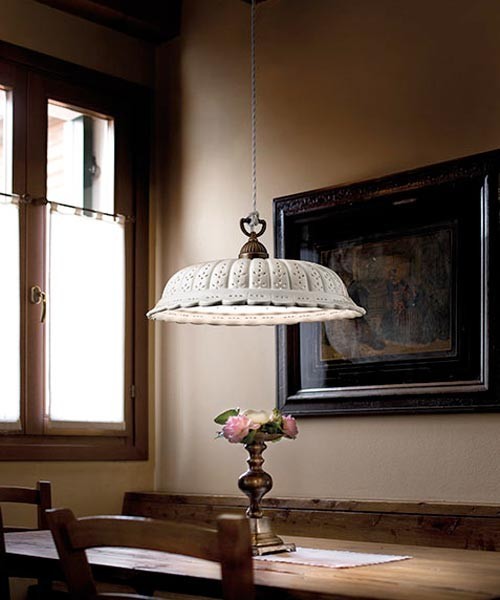Lampada a sospensione in legno a 1 luce, lampadari rustici
