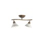 Il Fanale Fiori di Pizzo 065.22 Lampada Rustica Soffitto 2 Luci