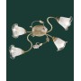 Ferroluce Siena C1184/4 PL Lampada Soffitto Ceramica 4 Luci