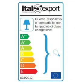 Italexport Flat 1245 Ventilatore da Soffitto LED 3 Pale Nichel