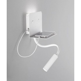 PERENZ Level 6636 B LC Modern Wall Lamp with USB Socket