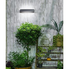 PERENZ Bow 6782-A-LC Graphite Outdoor Wall Lamp