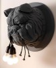 Karman Amsterdam Lampada parete Bulldog Nero opaco dettaglio