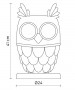 KARMAN Ti.Vedo CT1051B Owl-Shaped Floor Lamp technical measures