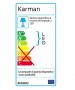 KARMAN Bacco Lampada da Tavolo a Forma di Bottiglia LED etichetta energetica