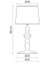 KARMAN Alì e Babà C1016BS Indoor Table Lamp technical measures