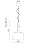 KARMAN Alì e Babà SE618BS Indoor Suspension Lamp technical measures