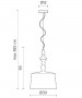 KARMAN Alì e Babà SE622BS Indoor Suspension Lamp technical measures