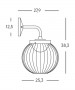 SOVIL Cage LED Outdoor Wall Lamp technical measures