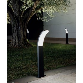 SOVIL Virgola 99199/16 Low Pole Grey Outdoor LED Lamp