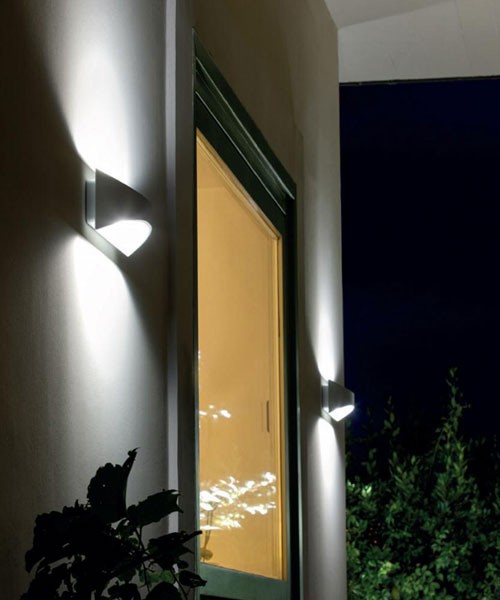 SOVIL Moon 98107 Modern Wall LED Outdoor Lamp 2 Colors