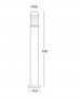 SOVIL Torch 850-16 High Pole Outdoor Lamp Grey E27 technical measures