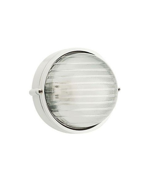 SOVIL Industriale Tonda Piccola 780 Lampada per Esterno da Soffitto E27 bianca