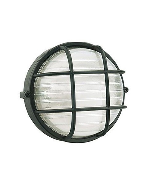 SOVIL Industriale Tonda Grande Gabbia Lampada per Esterno da Soffitto E27 nera