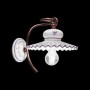Ferroluce Roma C378 AP Lampada Parete Rustica in Ceramica 1 Luce
