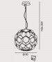 EXCLUSIVE LIGHT Well S60 Modern LED Suspension Lamp technical measures