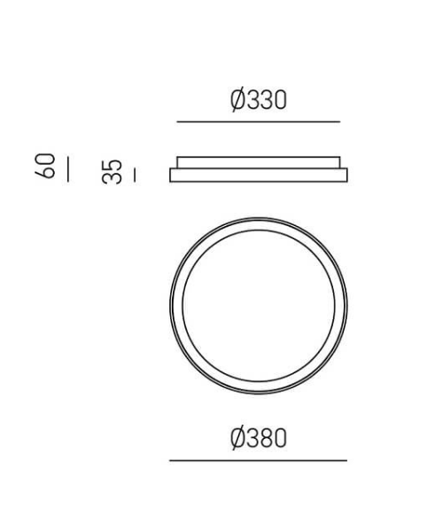 GEA LUCE Krizia P/P Plafoniera Moderna Led 3 Colori