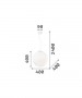 IDEAL-LUX Mapa Bianco SP1 D40 Lampadario Moderno