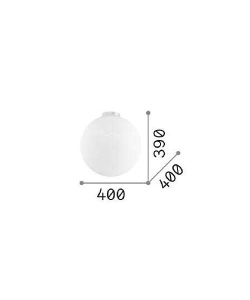 Ideal Lux MAPA BIANCO Applique Da Parete Moderna Con Lampadina LED G9 Inclusa Luce Calda 3000K 4W