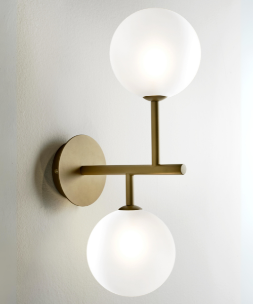 ILLUMINANDO AP Bolle 2 OR Applique Moderna 2 Luci