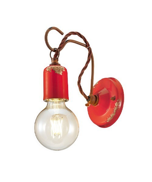 FERROLUCE Vintage C665\R Lampada da parete in Ceramica 9 colori