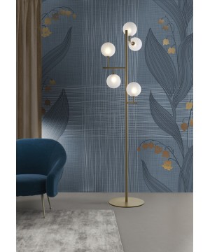 ILLUMINANDO BOLLE ORO Piantana Moderna