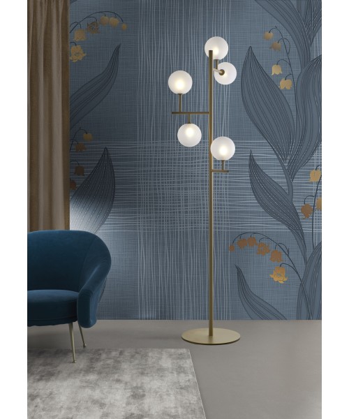 ILLUMINANDO BOLLE ORO Piantana Moderna