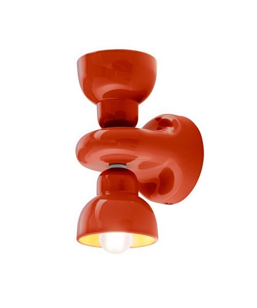 FERROLUCE Berimbau C2601\D Lampada da parete in ceramica 6 colori