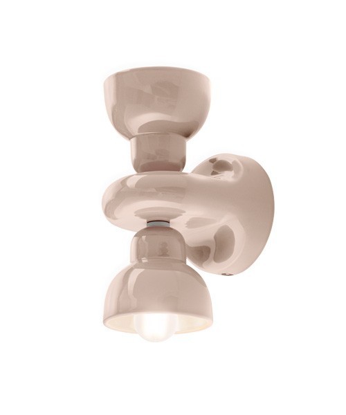 FERROLUCE Berimbau C2601\D Lampada da parete in ceramica 6 colori
