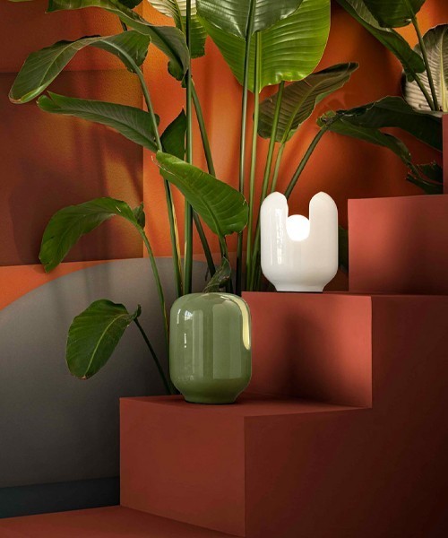 FERROLUCE Batucada C2590\D Lampada da tavolo in Ceramica 6 colori