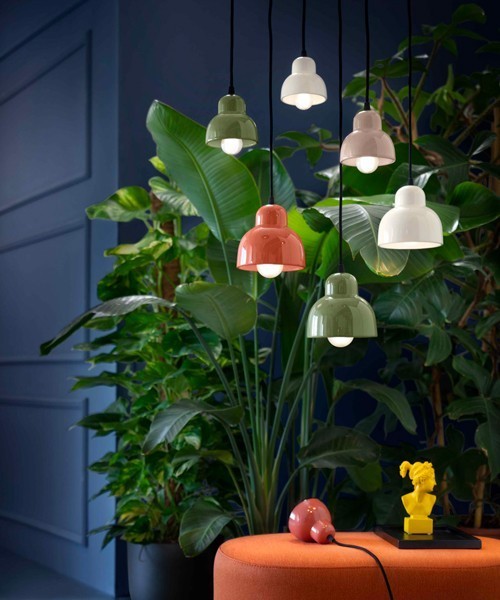 FERROLUCE Berimbau C2611\D Lampada a sospensione in Ceramica 6 colori