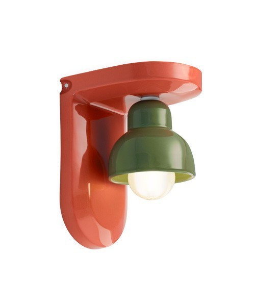 FERROLUCE Berimbau C2600\D Lampada da parete in ceramica 4 colori