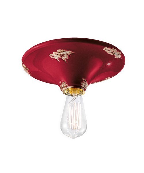 FERROLUCE Vintage C134\R Lampada da soffitto in Ceramica 9 colori