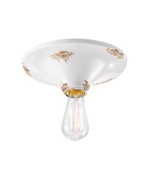 FERROLUCE Vintage C134\R Lampada da soffitto in Ceramica 9 colori