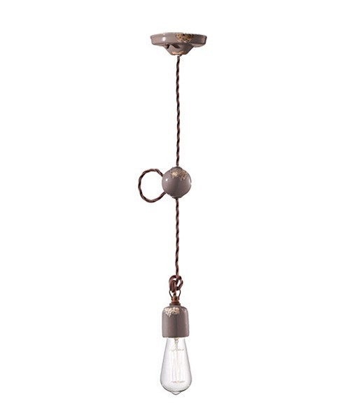 FERROLUCE Vintage C660-1\R Lampada a sospensione in Ceramica 9 colori