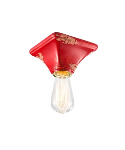 FERROLUCE Vintage C135\R Lampada da soffitto in Ceramica 9 colori
