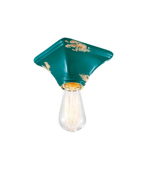FERROLUCE Vintage C135\R Lampada da soffitto in Ceramica 9 colori