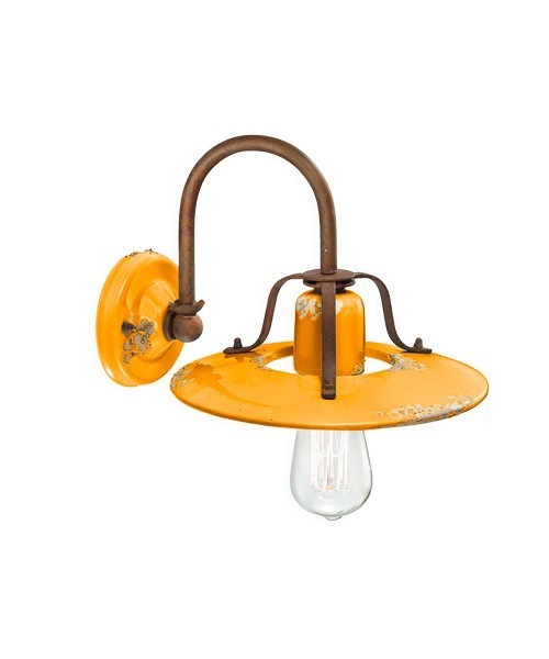 FERROLUCE Country C1440\R Lampada da parete in Ceramica 9 colori