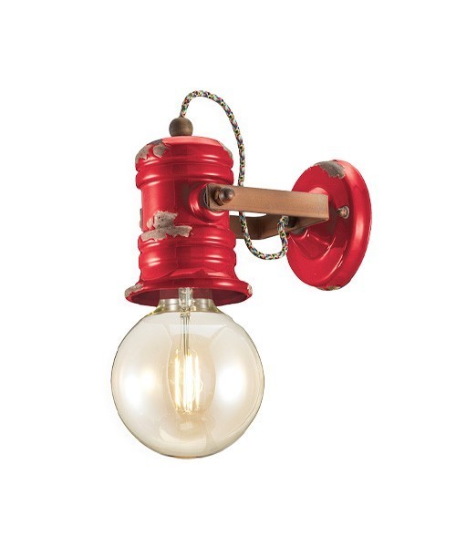 FERROLUCE Urban C1843\R Lampada da parete in Ceramica 7 colori