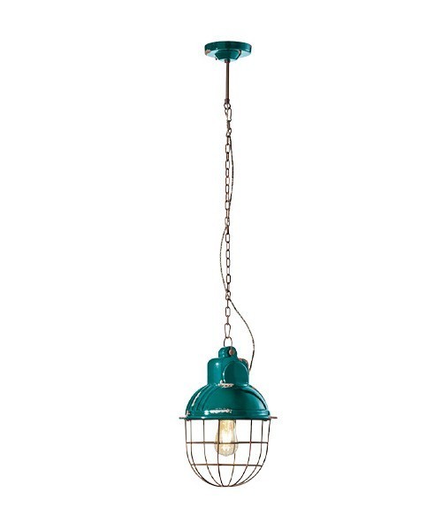 FERROLUCE Industrial C1770\R Lampada a sospensione in Ceramica 6 colori