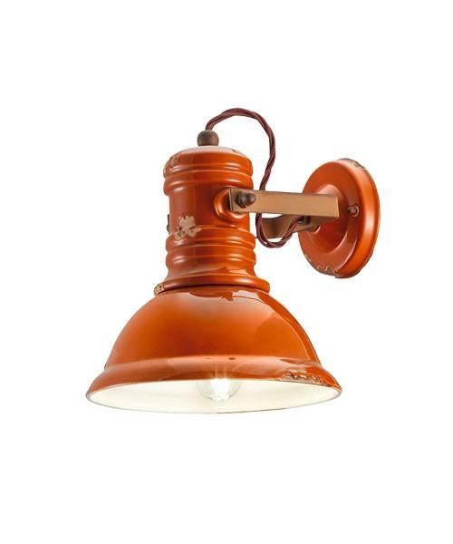 FERROLUCE Industrial C1693\R Lampada da parete in Ceramica 7 colori