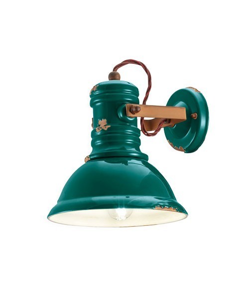 FERROLUCE Industrial C1693\R Lampada da parete in Ceramica 7 colori