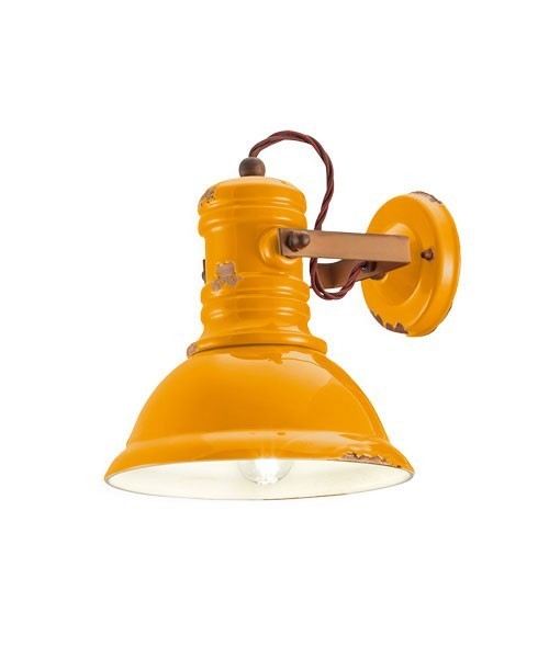 FERROLUCE Industrial C1693\R Lampada da parete in Ceramica 9 colori