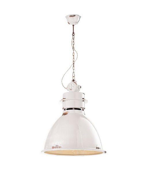 FERROLUCE Industrial C1750\R Lampada a sospensione in Ceramica 7 colori
