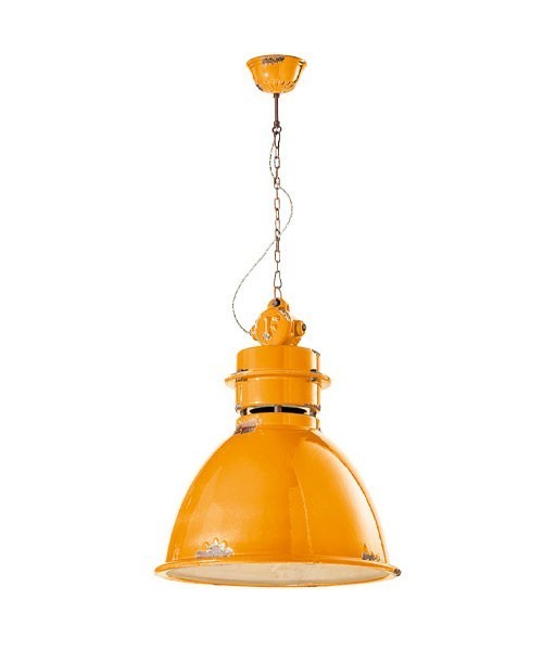 FERROLUCE Industrial C1750\R Lampada a sospensione in Ceramica 7 colori