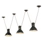 FERROLUCE Industrial C1692\R Lampada a sospensione in Ceramica 5 colori