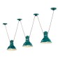 FERROLUCE Industrial C1692\R Lampada a sospensione in Ceramica 5 colori