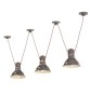 FERROLUCE Industrial C1692\R Lampada a sospensione in Ceramica 5 colori
