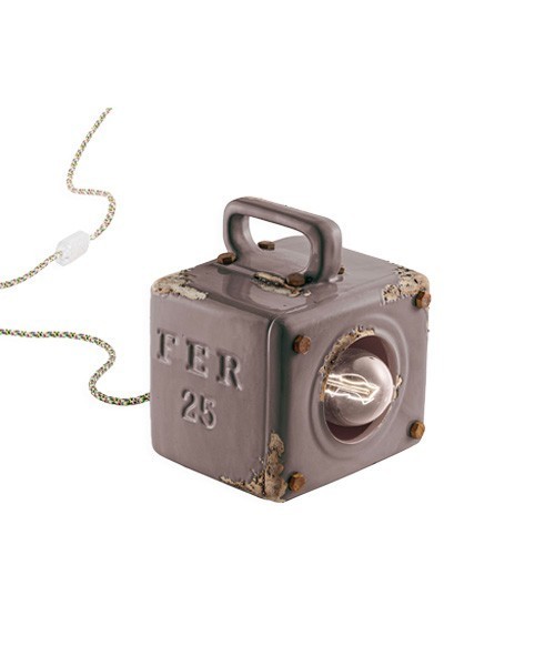 FERROLUCE Industrial C1650\R Lampada da tavolo in Ceramica 9 colori